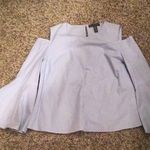 Chic Saks Fifth Avenue Baby Blue Blouse